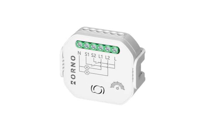 Przekaźnik dopuszkowy 2-kanałowy ze ściemniaczem Tuya Smart Wi-Fi+BLE | OR-SH-17103 Orno
