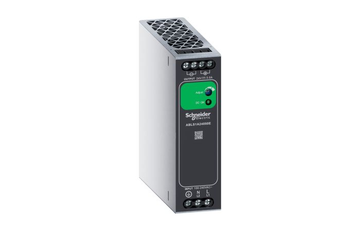 Zasilacz jednofazowy, wejście 100-240V AC, wyjście 24V DC, 120W, szyna DIN, IP20, ABLSE | ABLS1A24050E Schneider Electric