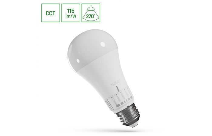 Lampa LED GLS 13W 1500lm CCT 2700/3000/4000/5000/6500K E27 230V SPECTRUM | WOJ+14716 Wojnarowscy