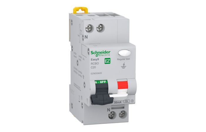 Wyłącznik kombinowany 1P+N C 20A 30mA typ A, Easy9 Pro EZ9D-C20-30-A-1N | EZ9D55620 Schneider Electric