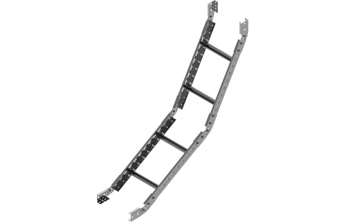 Łuk pionowy drabinki LPDC300H60N, gr.blachy 2,0mm | 467730 Baks