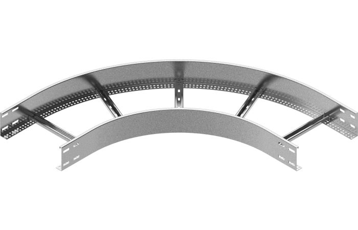 Łuk drabinki 90st. LDC600H100N, gr.blachy 2,0mm | 499660 Baks