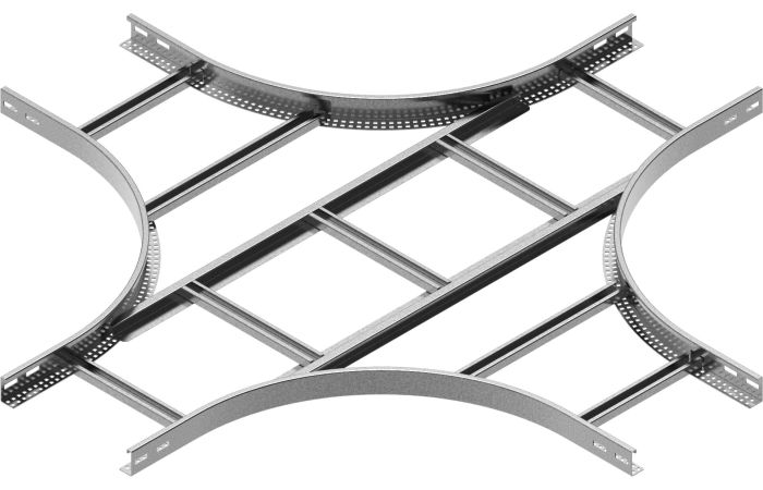 Czwórnik drabinki CZDC400H50 N, gr. blachy 2,0mm | 457540 Baks