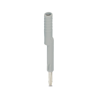 Adapter testowy do wtyków pomiarowych 4mm i złączek szynowych z podziałką od 8,2mm, szary | 3032790 Phoenix Contact