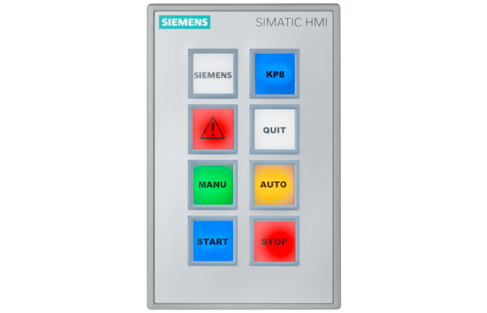 Panel przyciskowy KP8F PN (PROFISAFE), 8 przycisków funkcyjnych z wielokolorowym podświetleniem LED | 6AV3688-3AF37-0AX0 Siemens