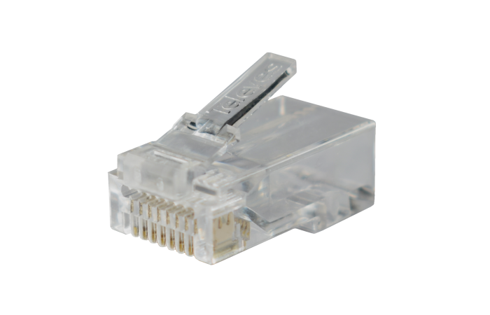 Złącze RJ45 UTP Kat. 6 męskie pass through do kabli do transmisji danych | 209906 Televes