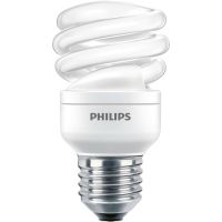 Świetlówka kompaktowa ze zintegrowanym statecznikiem EconomyTwister 8W WW E27 220-240V 1PF/6 | 929689218302 Philips