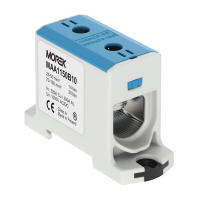 Zacisk uniwersalny, złączka OTL150 niebieska, 1xAl/Cu 25-150mm 1500V², MAA1150B10 | MAA1150B10 Morek