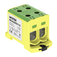 Zacisk uniwersalny, złączka OTL95-2, żółto-zielona 2xAl/Cu 6-95mm2 1000V, MAA2095Y10 | MAA2095Y10 Morek