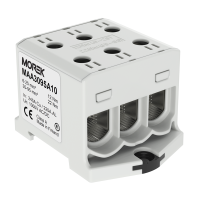 Zacisk uniwersalny, złączka OTL95-3 szary Al/Cu 6-95mm2 TS35 1-tor 6-otw zaciskowe  MAA3095A10 | MAA3095A10 Morek
