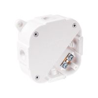 Puszka n/t 88x88x40mm IP44 400V z zaciskiem biała, VP-74 | 074-51 Viplast