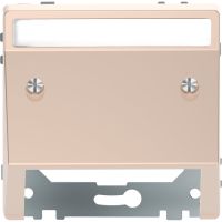 Wypust kablowy z polem opisowym, D-Life, szampan metalik, Merten | MTN4540-6051 Schneider Electric