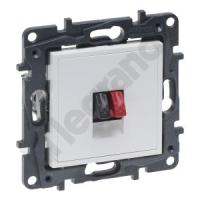 Gniazdo głośnikowe biały Niloe Step | 863185 Legrand