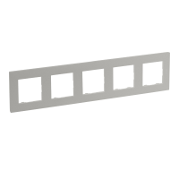 Ramka pięciokrotna 5x, perłowy, Niloe Step | 863695 Legrand