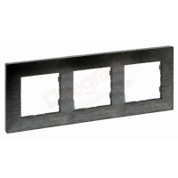 Ramka potrójna 3x - kolor stal szczotkowana Niloe Step | 863993 Legrand