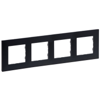 Ramka poczwórna 4x - kolor stal szczotkowana Niloe Step | 863994 Legrand