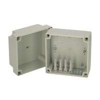 Obudowa 130x130x100, pokrywa szara, IP 67 ABS 125/100 HG MNX | 6081309 Fibox