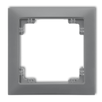 Ramka pojedyncza uniwersalna z tworzywa DECO Soft | 27DRSO-1 Karlik Elektrotechnik