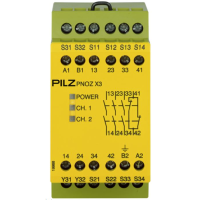 Przekaźnik bezpieczeństwa PNOZ X3 24VAC 24VDC 3N/O 1N/C 1SO | 774310 Pilz