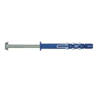 Kołek ramowy poliamidowy 10x120 mm z kołnierzem, wkręt ocynk galwaniczny (opak 25szt) | R-FF1-N-10K120 Rawlplug