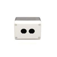 Kaseta sterownicza na dwa przyciski/lampki-pusta,czarno-szara | T0-PY2BOS Promet