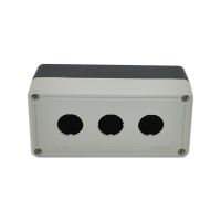 Kaseta sterownicza, 3-otworowa, Fi-22mm, pusta, czarno-szara | T0-PY3BOS Promet