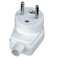 Wtyczka W-7 biała 2P+Z kątowa | 31-12102.01 S.I. Powstaniec