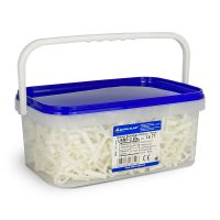 Uchwyt szybkiego montażu podwójny płaski USMP-2 BIS BOX, biały (opak=500szt) | 16.77 Elektro-Plast Opatówek