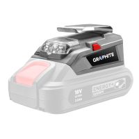 Adapter ładowarka-USB, Latarka Led Energy+ | 58G025 GRAPHITE
