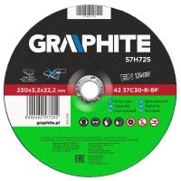 Tarcza tnąca do kamienia 230x3.2x22.2mm, 42 37C30-R-BF | 57H725 GRAPHITE