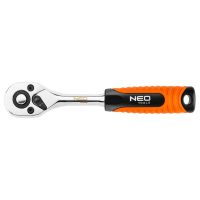 Grzechotka prosta, 1/4cala, 150mm, 45T 08-504 | 08-504 NEO TOOLS