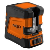 Laser krzyżowy 20m, zielony, linia pozioma, pionowa i krzyżowa, uchwyt magnetyczny, etui | 75-107 NEO TOOLS