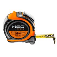 Miara zwijana stalowa 3 mx16mm, magnes, dwustronny nadruk | 67-193 NEO TOOLS