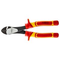 Szczypce boczne 180 mm 1000V, CrV, polerowane Szczypce boczne 180 mm 1000V, polerowane, rękojeść dw | 01-231 NEO TOOLS