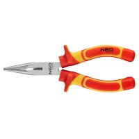 Szczypce wydłużone proste 160 mm 1000V, CrV, polerowane 01-223 | 01-223 NEO TOOLS