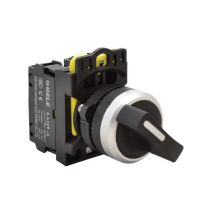 Przełącznik pokrętny, dwustanowy 1×NO+1×NC, 5A/230V AC-15, IP65 | NYK3-S21BK Tracon