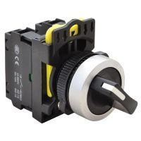 Przełącznik pokrętny, dwustanowy, powrót sprężynowy | NYK3-S24BK Tracon