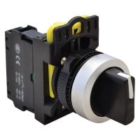 Przełącznik pokrętny, trzystanowy, powr. sprężyn. z prawej | NYK3-S33BK Tracon