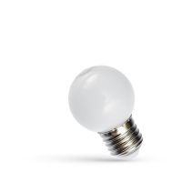 Lampa LED 1W 40lm CW 6000K E27 230V kulka matowa | WOJ+11794 Wojnarowscy