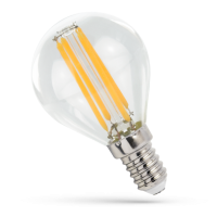 Lampa LED kulka E-14 230V 4W COG WW CLEAR Spectrum | WOJ+14071 Wojnarowscy