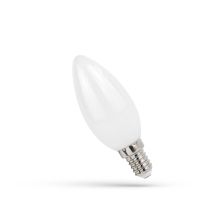 Lampa LED świecowa E-14 230V 6W COG NW MILKY Spectrum | WOJ+14393 Wojnarowscy