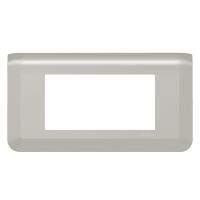 Ramka 4 modułowa pozioma, aluminium, Mosaic | 079314L Legrand