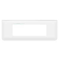 Ramka potrójna pozioma - 6 modułów antybakteryjna do uchwytu nr ref. 0802 53, biała, Mosaic | 078726L Legrand