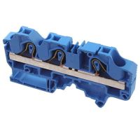 Złącze przelotowe z zac.sprężynowymi 0,5-10mm2, 3-podłączenia, Sz:10mm, niebieski | 1SNK710021R0000 TE Connectivity Solutions
