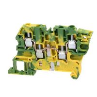 Złącze przelotowe ochronne z zac.śrubowymi 0,2-6mm2, 4-podłączenia, Sz:6mm, żół-ziel | 1SNK506152R0000 TE Connectivity Solutions