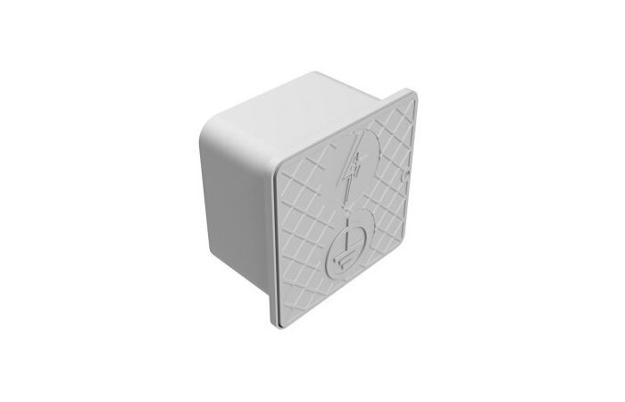 Skrzynka kontrolna ścienna, 150x150x100mm, szary, tworzywo | AH30020S AH Hardt