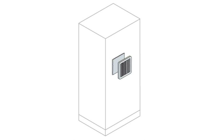 Kratka z filtrem przepływowym IP54 204x204mm | EN0204K ABB
