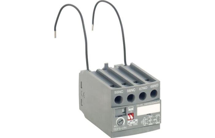 Zwłoka czasowa czołowa do A9…A75, 24-240V AC/DC, ON-delay, 1NO+1NC, TEF5-ON, zaciski śrubowe | 1SBN020312R1000 ABB
