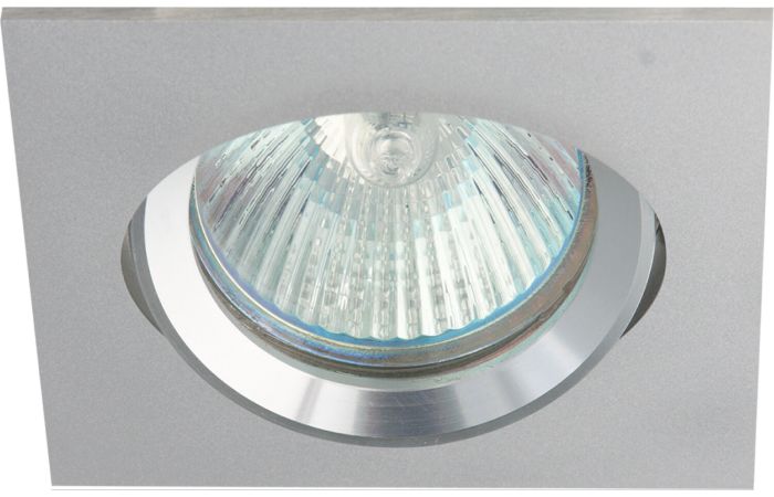 Oprawka halogenowa oczko aluminiowe kwadratowe regulowane aluminium LIZZY DTL50 PA16V-Q-AL bez gniaz | FF002249.0 Faroform