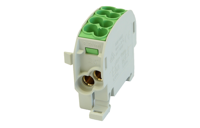Blok rozdzielczy odgałęźny SCB 25 Al/Cu 80110 SIMBLOCK zielony | 81501005 Simet